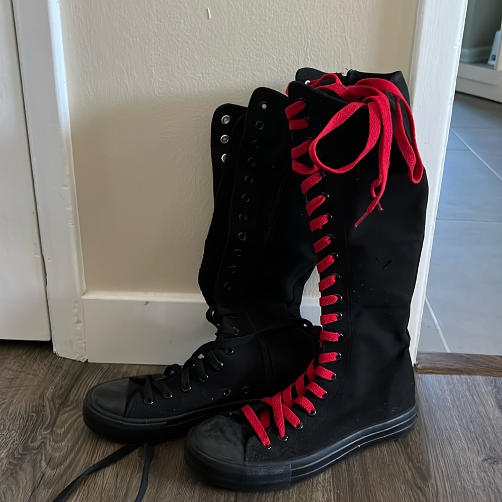 Yuanbu Calf Converse Like Lace Ups